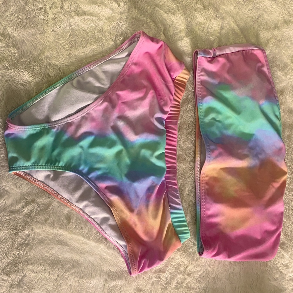 SHEIN 2 piece bathing suit tye dye